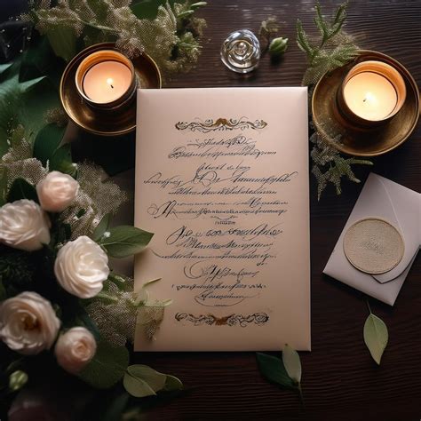 Generate elegant marriage invitation phrases with an oldworld charm ...