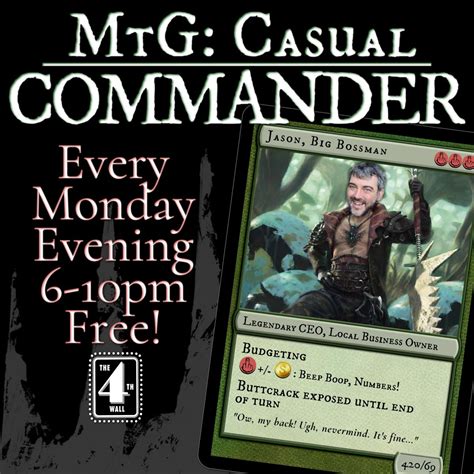 MtG: Casual Commander at the 4th Wall!, The 4th Wall PDX, Portland ...