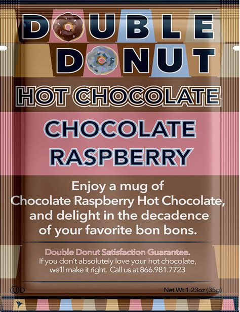 Buy Double Donut Flavored Hot Chocolate, Raspberry Hot Chocolate, Hot ...