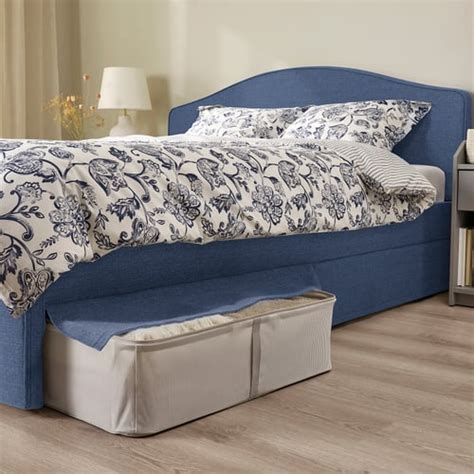 RAMNEFJÄLL upholstered bed frame, Kilanda dark blue, 160x200 cm (63x783 ...