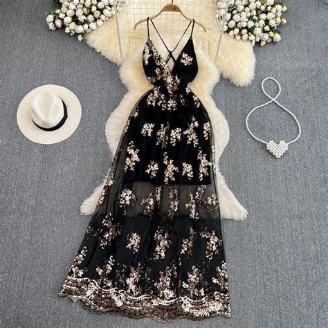 Buy Joshua Sequined Maxi Dress for Women Online in India | Miss Mosa