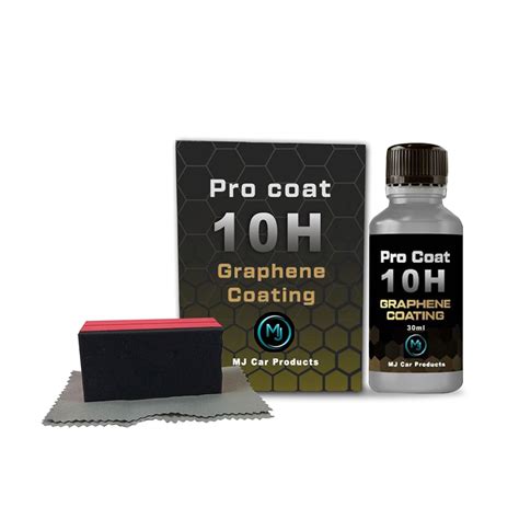 MJ Car Products Pro Coat 10h Graphene Coating for Cars (30 ML ...