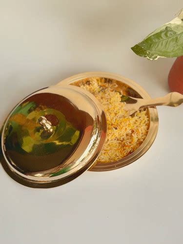 Kansa Rice Platter Silk Finish 11 inch | Abelhouse Latest