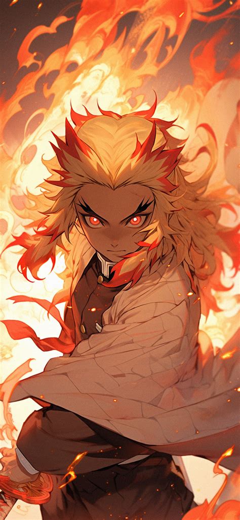 Demon Slayer Rengoku fiercy Art Wallpapers - 4K Anime Wallpapers