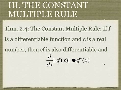 PPT - BASIC DIFFERENTIATION RULES AND RATES OF CHANGE (2.2) PowerPoint ...