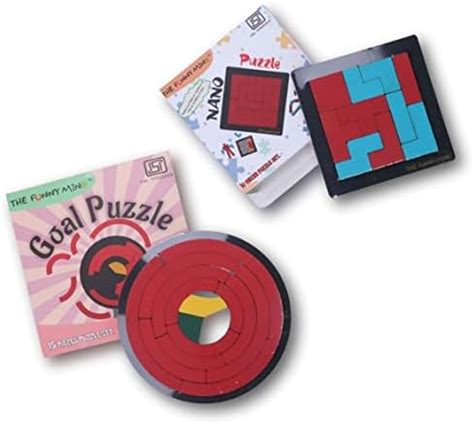 The Funny Mind Nano and Goal Wooden Puzzle Board| Tangram 3D Square and ...