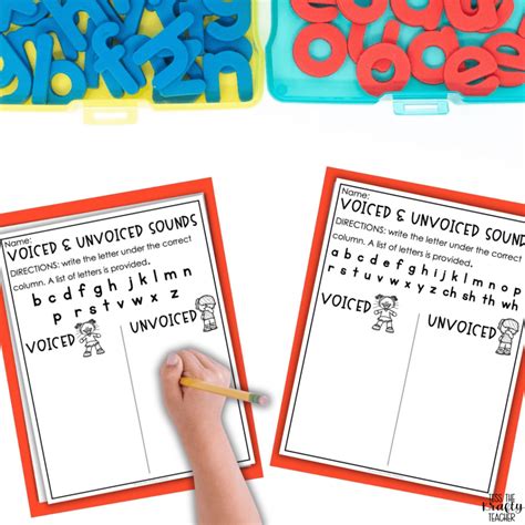 Voiced and Unvoiced Consonant Sound Pairs - The Krafty Teacher