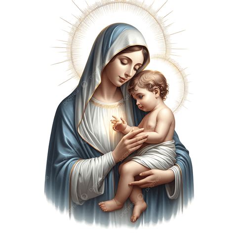 Mary Holding Baby Jesus, Mary, Jesus, Baby PNG Transparent Image and ...