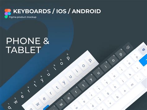 Android & IOS Keyboards (Tablet / Phone) V2 | Figma