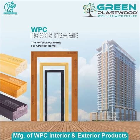 WPC Solid Door Frames - Green Plastwood WPC Moulded Chaukhat ...