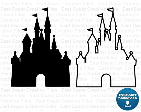 Disney Castle Outline Picture