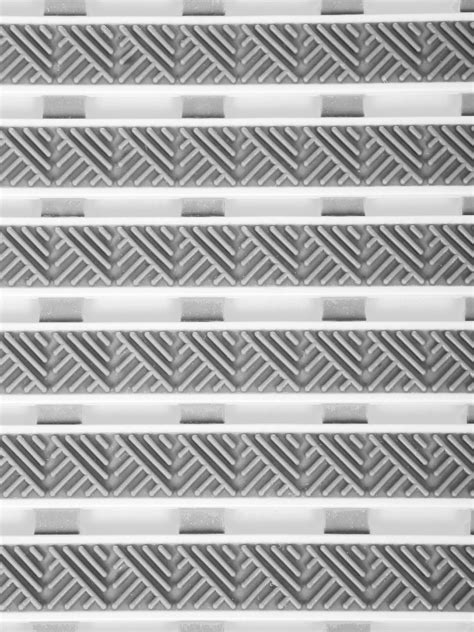 Buy FABINALIV Grey Striped Anti-Skid Rubber Shower Mat with Suction ...