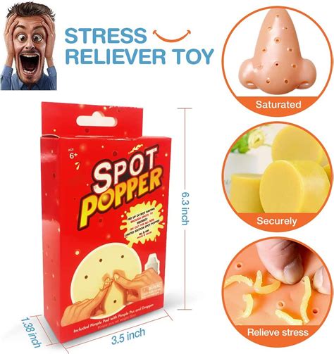 Buy Pimple Popping Toy, KYW Pimple Popper Toy Funny Nose Stress Relief ...
