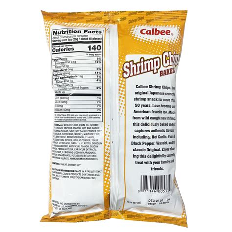 Chinese Shrimp Chips Nutrition Facts at Denise Feliciano blog