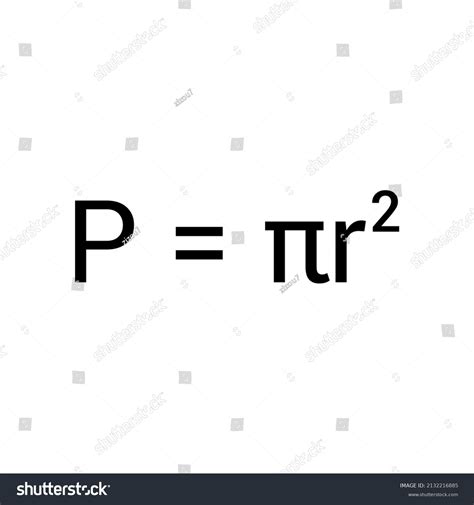 Area Circle Formula Mathematics Stock Vector (Royalty Free) 2132216885 | Shutterstock