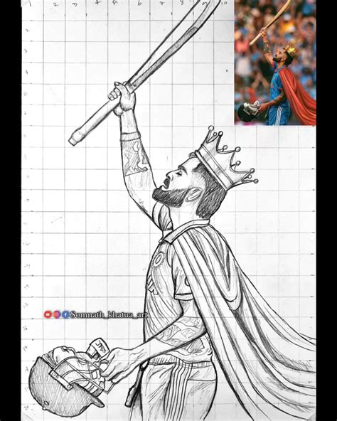 Virat Kohli Drawing Easy