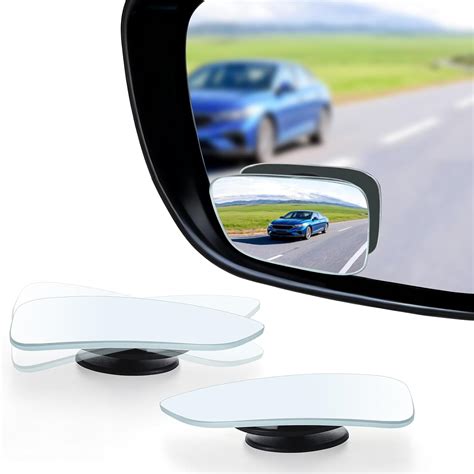 LivTee Blind Spot Car Mirror, HD Glass Frameless Convex Side Mirror ...