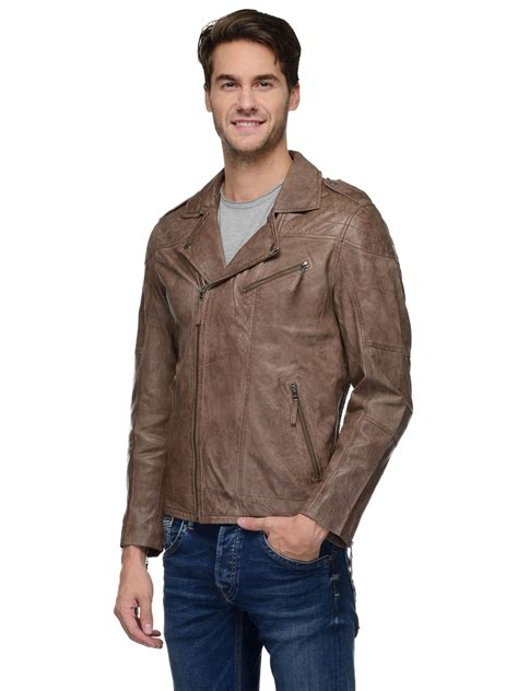 Teakwood Brown Mens Genuine Leather Jacket – Teakwood Leathers