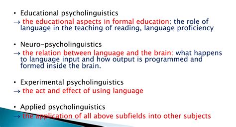 Introduction to Psycholinguistics | PPTX