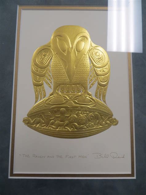3 FRAMED BILL REID PRINTS. "THE RAVEN AND FIRST MEN", "THE RAVEN STEALS ...