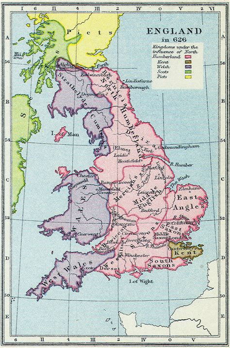 Map Britain Dark Ages