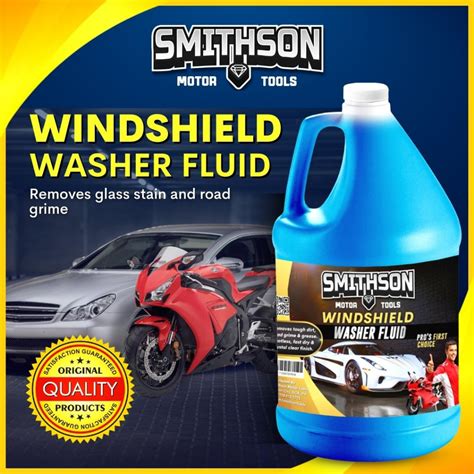 Smithson Windshield Washer Liquid 1 Gallon Car Windshield Washer Fluid Glass Cleaner for Car ...