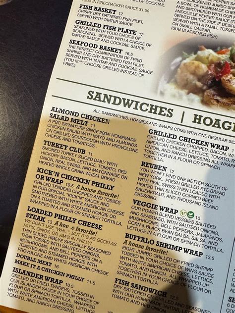 Menu at Pickle Barrel Cafe & Sports Pub - Milledgeville, Milledgeville