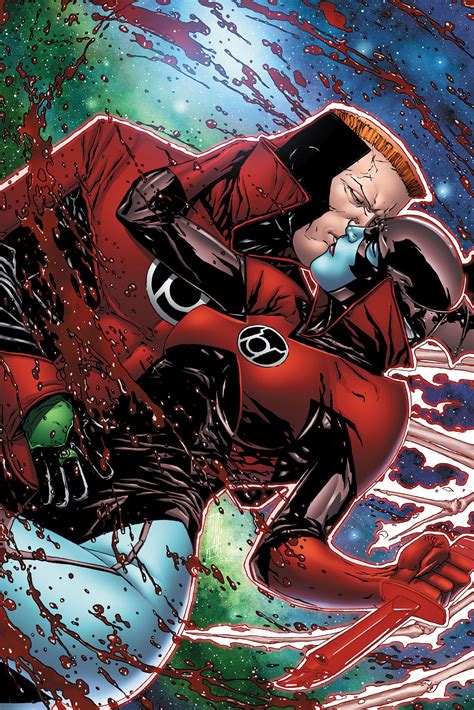 Red Lanterns Guy Gardner and Bleez | Red lantern corps, Red lantern ...