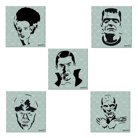 Universal Monster Stencil Universal Classic Monsters JP's Horror