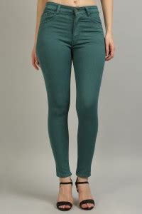 GOLD-D.A FASHION Skinny Women Dark Green Jeans - Buy GOLD-D.A FASHION ...