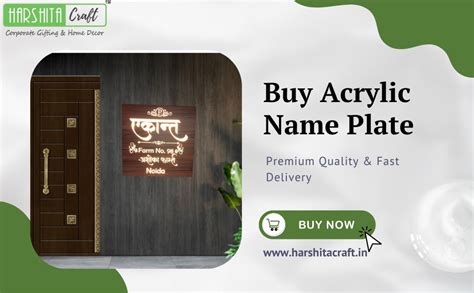 Buy Acrylic Name Plate Online – Premium Quality & Fast Delivery ...