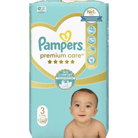 Scutece Pampers Premium Care Value Pack Marimea 3, 5-9 kg, 60 buc - eMAG.ro