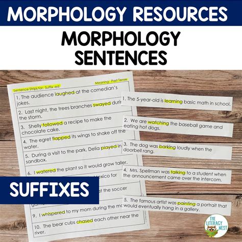 Morphology Sentences Inflectional & Derivational Suffixes - The ...