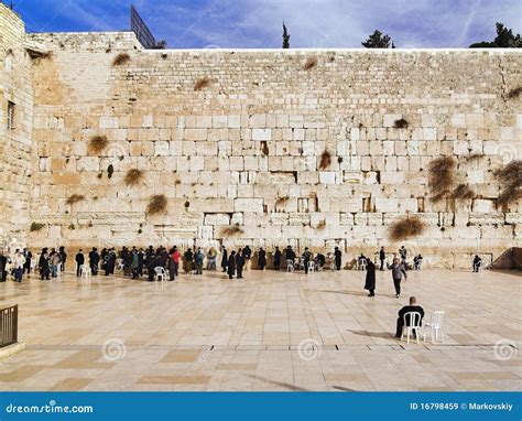 The Western Wall Of The Temple In Jerusalem Editorial Image | CartoonDealer.com #43705784