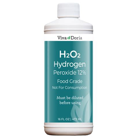 Hydrogen Peroxide - 12% H2O2 Hydrogen Peroxide 16 fl oz | Viva Doria