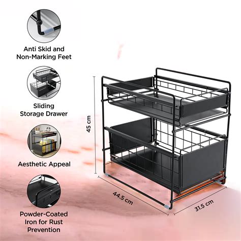 Buy UMAI Kitchen Rack: Heavy Duty 2-Tier Organizer – GlobalBees Shop