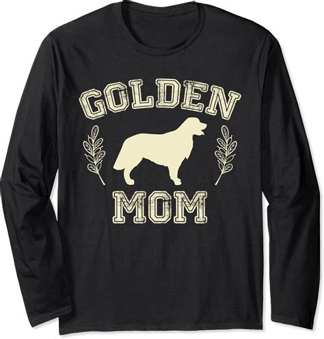 Golden Retriever Gifts for Golden Mom Girls Women Dog Lover Long Sleeve ...