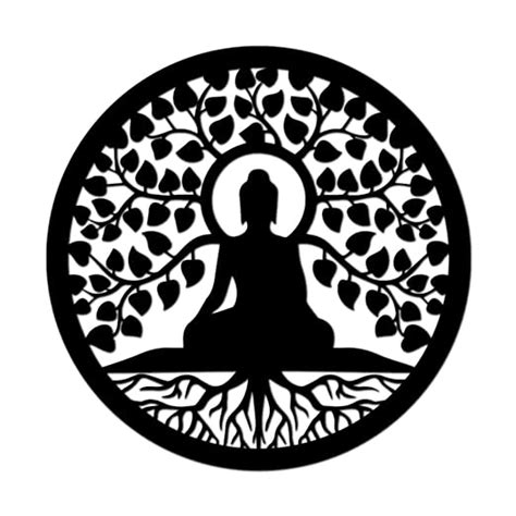 100Yellow® Buddha MDF Plaque Cutout Ready to Stick Home Office Decor ...