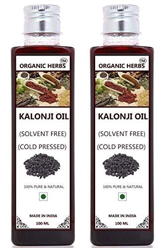 Buy ORGANIC HERBS KALONJI OIL | BLACK SEED OIL 200 ML (100 ML EACH ...