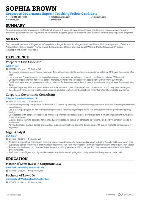 19 Law School Resume Examples & Guide for 2025