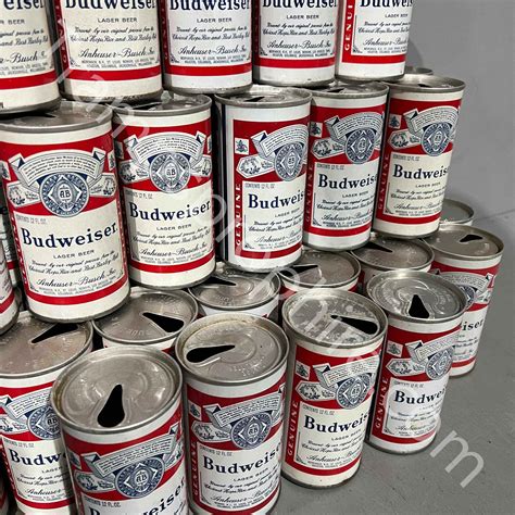Vintage Budweiser Beer Cans | Tramps Prop Hire