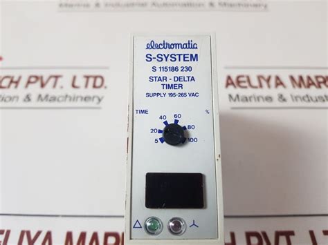 Electromatic S-system S 115186 230 Star-delta Timer Without Base ...