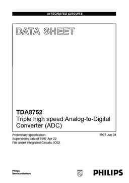 tda8752 PDF datasheet. ALL TRANSISTORS DATASHEET. POWER MOSFET, IGBT ...
