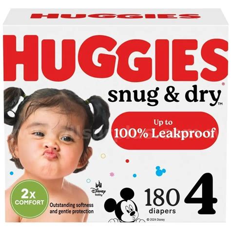 Huggies Size 4 Diapers Snug Dry Baby Diapers Size 4 | AllSurplus ...