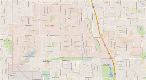 Lakewood, California Map