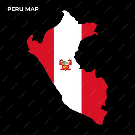 Premium Vector | Peru national flag map design illustration of peru ...