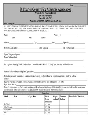St Charles County Fire Academy - Fill Online, Printable, Fillable ...