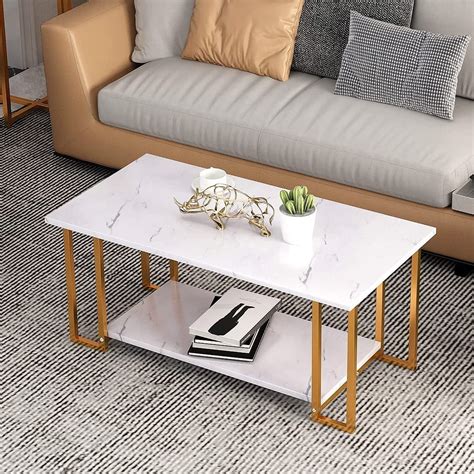 Faux Marble Coffee Table