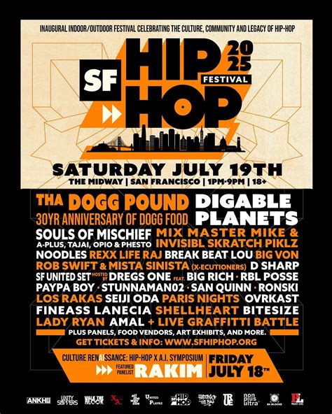 SF Hip-Hop Festival Tickets at The Midway in San Francisco by The ...