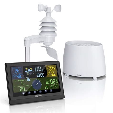 Buy Weather Station with Outdoor Sensors, DOVEET Wireless Weather ...